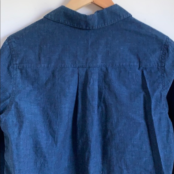 Cos navy half button shirt - Picture 4 of 5